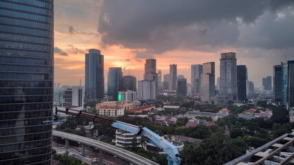 Jakarta CityScape Sunset