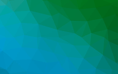 Obraz premium Light Blue, Green vector low poly layout.