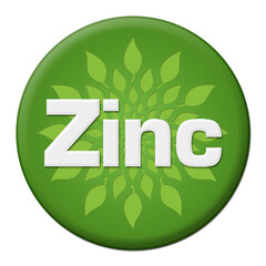 Zinc Green Leaves Circle Badge Style 