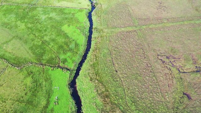 Aerial view of the hills by Glenties in Donegal - Ireland.