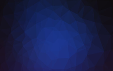 Obraz premium Dark BLUE vector abstract polygonal cover.