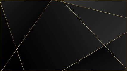 Black Luxury Triangular Texture. Elegant Dark Platinum Chic Shapes 
