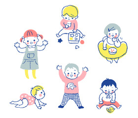 数人の赤ちゃん　セット