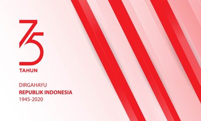 Indonesian Independence Day Background Template.