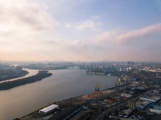 Fototapeta na wymiar panorama of the city of moscow