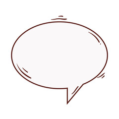 Fototapeta premium speech bubble icon, on white background vector illustration design