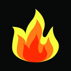 Fire flame Logo icon vector illustration