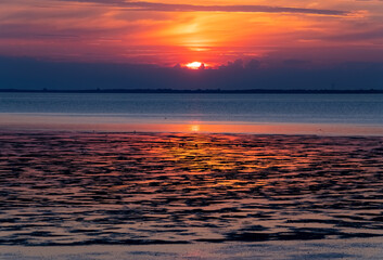 Sonnenuntergang Wattenmeer Nordsee Nationalpark Wattenmeer Seevögel Strand Stimmung Sehnsucht...
