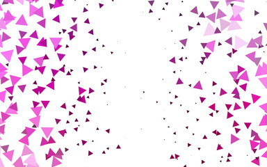 Light Pink vector pattern in polygonal style.