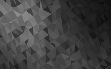 Obraz premium Dark Silver, Gray vector abstract polygonal texture.