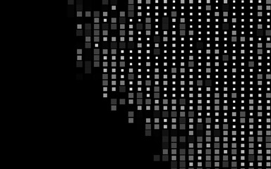 Dark Silver, Gray vector backdrop with rectangles, squares.