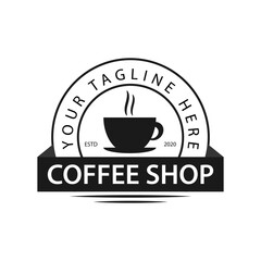 Coffee shop logo template
