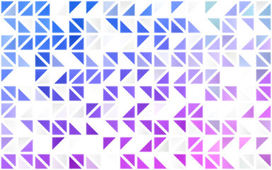 Fototapeta premium Light Pink, Blue vector seamless texture in triangular style.