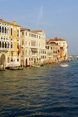 Venice (Italy). Houses and palaces on the Grand Canal in the city of Venice.