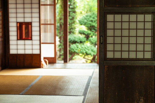 Japanese style room and garden
