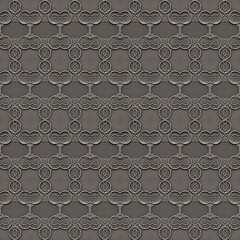 Seamless metallic relief pattern in an intricate retro decor style 525
