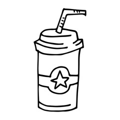Soda Drink Hand Drawn Icon