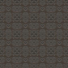Seamless metallic relief pattern in an intricate retro decor style 527b