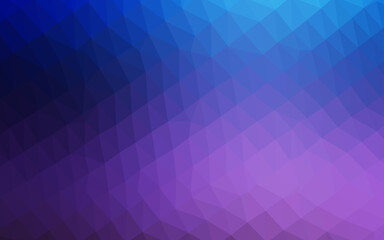 Obraz premium Dark Pink, Blue vector low poly texture.