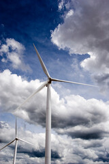 Giant wind turbines, southwestern Wyoming