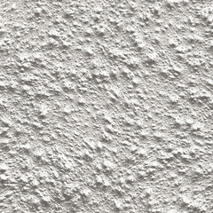 Seamless white wall texture or background. Decorative plaster.