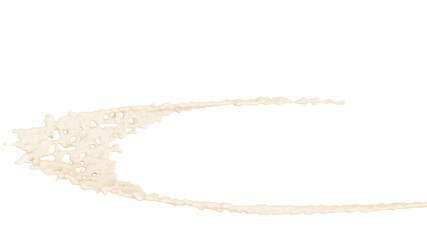 Milk splash.  White paint splash illustration. Isolated on a white background. 3d rendering. High resolution.
