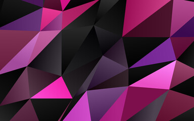 Fototapeta premium Light Pink, Blue vector low poly layout.