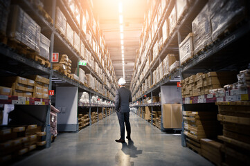 engineer in warehouse