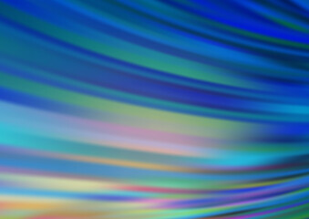 Light BLUE vector background with curved circles.