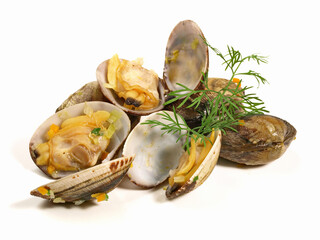 Italian Venus Mussels with Vegetables - Isolated © ExQuisine