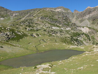 lac de montagne des Pyrénées Orientales dans la région Languedoc du pays catalan