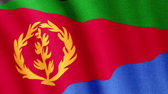 Eritrea. State flag of the country.