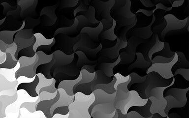 Light Silver, Gray vector template with lava shapes.