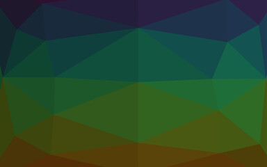 Dark Multicolor, Rainbow vector low poly texture.