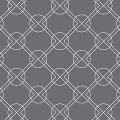 linear rounded diamond shape and circle, vector pattern.Pattern is clean for fabric, wallpaper, printing. Pattern is on swatches pattern.