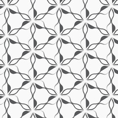 Vector pattern, repeating abstract petals of flower on hexagon shape. Graphic clean for fabric, wallpaper, printing. Patter is on swatches panel