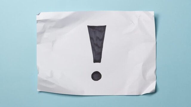 Crumpled paper ball stop motion animated set of icons and signs. Home, mask, happy face, confused or sad face, exclamation and question mark, mix and combine to make your message.