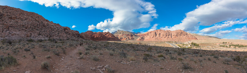 Fototapeta na wymiar Panoramic views of Red Rock Canyon, Near Las Vegas, Nevada, USA