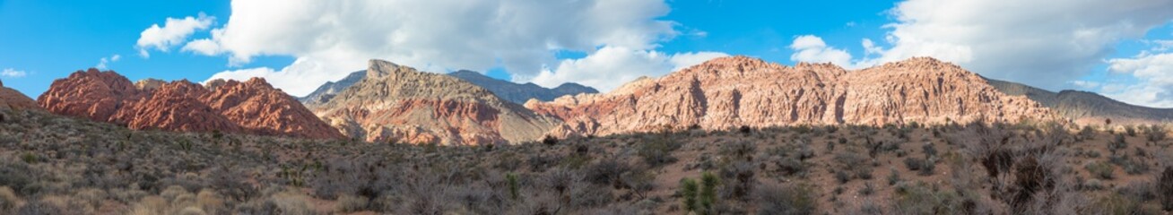 Panoramic views of Red Rock Canyon, Near Las Vegas, Nevada, USA