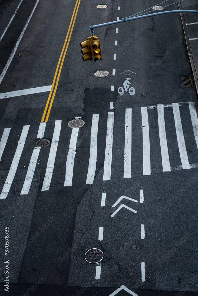 Wall mural bike lane