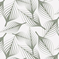 linear vector pattern, repeating abstract chaotic leaf or leaves in monochrome color. pattern is on swatches panel.