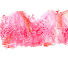 Abstract watercolor background pink space for text