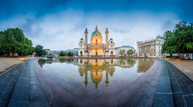 Saint Charles Church in Vienna, Austria.