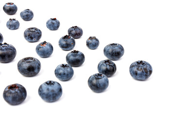 Blueberry isolated. Blueberry on white background. Bilberry. Clipping path.