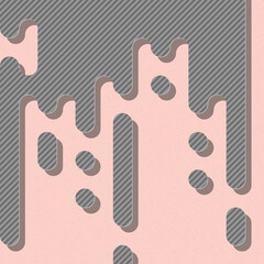 Abstract Rounded Color Lines halftone transition background illustration