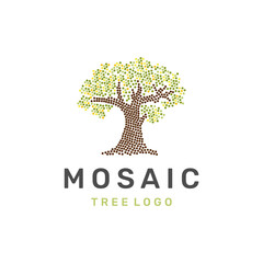 Mosaic tree logo
