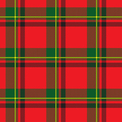 Checkered classical pattern tartan.