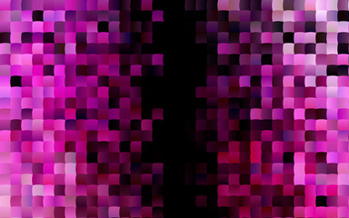 Dark Pink vector template with crystals, rectangles.