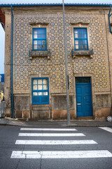 Fototapeta na wymiar House With Tiles (Azulejos), Braga, Portugal