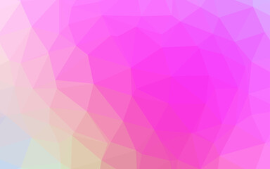 Light Pink vector abstract polygonal texture.